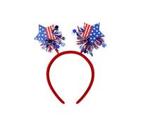 Uqezagpa Diadema temática de los días de la independencia, accesorio para el cabello del 4 de julio, adorno de moda para el cabello, tocados para eventos festivos, accesorio de disfraz patriótico