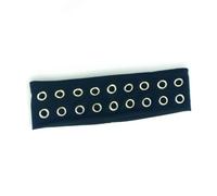 Uqezagpa Diademas elásticas para niñas punk con ojales huecos para hiphop y metal rock, fiesta, moda para mujer