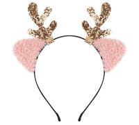 Uqezagpa Diademas festivas para actuaciones escénicas, aro de pelo de Navidad para mujer, para vacaciones, diversión y fiestas familiares, diadema de Navidad para niños