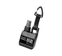 Uqezagpa Dispensador multiusos transportable de 80 ml, función de aerosol, a prueba de fugas, clip seguro para senderismo, camping, espolvoreo flexible