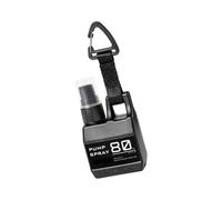 Uqezagpa Dispensador multiusos transportable de 80 ml, función de aerosol, a prueba de fugas, clip seguro para senderismo, camping, espolvoreo flexible