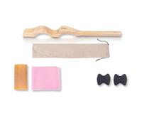 Uqezagpa Dispositivo ergonómico de estiramiento de ballet, banda elástica de madera, juego de estiradores de pies para ejercicios de estiramiento muscular, banda elástica para mejorar los arcos
