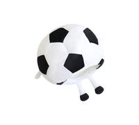 Uqezagpa Divertido sombrero de felpa de fútbol con diseño móvil para deportes temáticos y actividades al aire libre, sombrero de pelota de fútbol de felpa