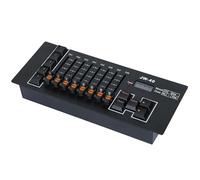 Uqezagpa DMX512 - Placa de control portátil con 8 efectos suaves de 50 pasos, batería tipo C, carga para uso en eventos nocturnos, controlador de iluminación con función de memoria