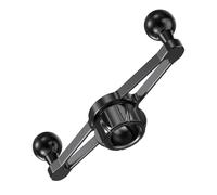 Uqezagpa Dos adaptadores de montaje de teléfono de 17 mm, rótula, divisor de soporte para teléfono para transmisión en vivo, dos configuraciones de pantalla, salpicaderos, trípodes, soportes móviles