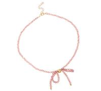 Uqezagpa Elegant Designs - Collar con colgante de mariposa de cristal y cuentas para entusiastas de la moda, uso diario casual, 25cm x 7cm x 2cm, Acrílico, No es una piedra preciosa