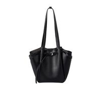 Uqezagpa Elegante bolso de mano de gran capacidad con textura de poliuretano suave, ligero, práctico bolso esencial para desarmar, Black