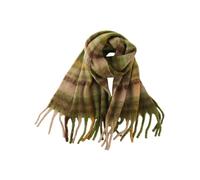 Uqezagpa Elegante bufanda con estampado a cuadros para mujer, suave y ligera, accesorio de invierno con ribete de flecos, envoltura de flecos para mujer, B, Talla única