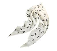 Uqezagpa Elegante bufanda triangular con lazo de mariposa para mujeres y hombres, accesorio para el cabello de tela suave y ligera, pañuelo triangular, Lazo, Talla única