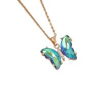 Uqezagpa Elegante collar con colgante de mariposa que simboliza gracias y encanto para mujeres de moda para uso diario o, 405cm, Metal, No es una piedra preciosa
