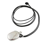 Uqezagpa Elegante collar de cadena larga con botella de vino o colgante de hebilla de paz, joyería ajustable, textura de aleación para cualquier ocasión, collar de oficina, A, como se describe, como