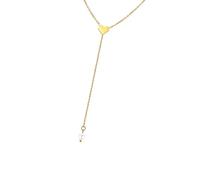 Uqezagpa Elegante collar de perlas con cadena de mariposa y corazón para mujer con delicados diseños de aleación y alergia, 1045cm, Metal, No es una piedra preciosa