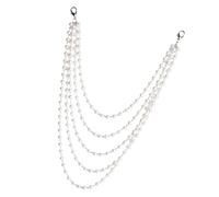 Uqezagpa Elegante collar de perlas para el cuerpo que mejora los trajes de baile y banquete con collar de imitación de gotas dinámicas de uso cómodo, One Size, como se describe, como se describe