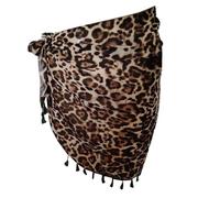 Uqezagpa Elegante falda corta de playa con flecos, bufanda multiusos para mujer, comodidad y moda, falda de playa para mujer