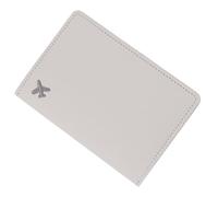 Uqezagpa Elegante funda protectora de piel sintética para pasaportes y profesionales con diseños bordados para viajeros y profesionales. Cartera de viaje bordada, Gray, Mass Beauty