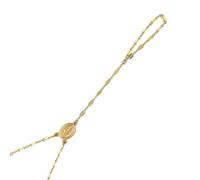 Uqezagpa Elegante joyería de dedo con dije de virgen para uso devocional y regalo cuidadoso, joyería religiosa para mujeres, talla única, como se describe