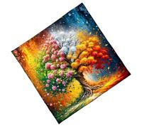 Uqezagpa Elegante mantel de terciopelo portátil para adivinación con obras de arte místicas para meditaciones espirituales y decoración del hogar, mantel portátil de tarots