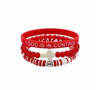 Uqezagpa Elegante pulsera con dije de cruces que brilla en la oscuridad, suave, cómodo, regalo motivacional para cualquier ocasión, resina suave, One Size, como se describe