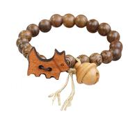 Uqezagpa Elegante pulsera de cuentas de gatos, adorno de moda con colgante de gatos para citas de uso diario, 165cm, Cerámica, berilo