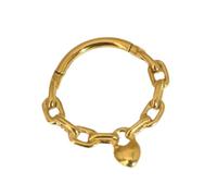 Uqezagpa Elegantes anillos de tabique de acero inoxidable quirúrgico con cadena de corazón, piezas de joyería para la nariz para mujeres y niñas/plata 8/10 mm anillos de tabique, 8mm, como se describe
