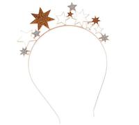Uqezagpa Elegantes diademas ajustables de estrellas multifuncionales para Halloween, versátiles para peinados de moda, diademas de fiesta para niñas