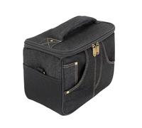 Uqezagpa Estuche de almacenamiento para amplificador de viaje, estilo retro, textura de tela, partición interna, uso al aire libre, almacenamiento de pedal de cable