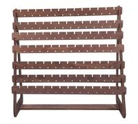 Uqezagpa Expositor de joyas de madera multicapa, elegante soporte de almacenamiento para aretes