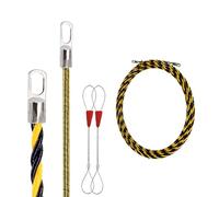Uqezagpa Extractor de alambre de cinta de pescado a través de la pared Enhebrador de cables de pescado con extractor de cuerda de acero auxiliar