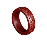 Uqezagpa FengShui - Anillos de cinabrio para hombres y mujeres de moda, amuleto de la suerte y riqueza para buenas fortunas y prosperidad, anillos de buena suerte, purple gold sand dra, como se