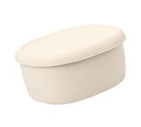 Uqezagpa Fiambrera de silicona de alta resistencia al calor, apta para microondas, caja bentos para la escuela y al aire libre, apta para microondas, fiambrera