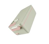 Uqezagpa Fiambrera portátil de 3200 mAh, calentador de alimentos portátil, textura de acero inoxidable 304 para comidas y aperitivos, calefacción