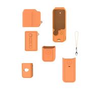 Uqezagpa Funda de silicona antiarañazos para cámara Pocket 3 con agarre mejorado, perfecto para vloggers Scratch para vloggers, viajes, al aire libre, edición premium, color negro