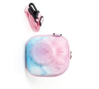 Uqezagpa Funda de transporte rígida para cámara con correas de hombro para cámara mini7+/8/9/12 degradados, Blue, 14x14x8.5cm