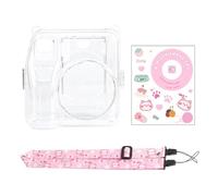 Uqezagpa Funda protectora transparente para cámara con bolsas de almacenamiento de película y correa ajustable, gato, 12X7X12.5CM