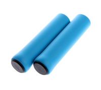 Uqezagpa Fundas de mango de bicicleta de moda con esponja que absorbe los golpes, empuñaduras de bloqueo para bicicleta de ciudad, montaña, aventuras, universales, empuñaduras de esponja para