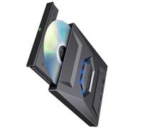 Uqezagpa Grabador y lector de DVD externo USB 3.0 y reproductor de DVD tipo C, unidades ópticas para portátiles y lector de escritorio Bluray