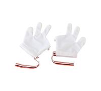 Uqezagpa Guantes protectores de dedos para evitar que se chupen el pulgar las uñas, de algodón suave, cómodos, transpirables, fáciles de llevar para bebés, guantes para chupar el pulgar, 3 dedos