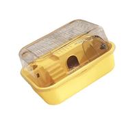 Uqezagpa Hábitat transparente para roedores, jaula desmontable para mascotas con rueda de correr y estructura de escalada enriquecida para animales pequeños, jaula desmontable para hámster para una