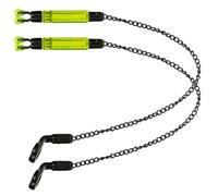 Uqezagpa Herramienta de alerta de pesca, transductor de sensibilidad, acción de radio, LED, inoxidable, transductor de masticación sensible a sustancias