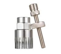 Uqezagpa Herramienta de extracción de casetes de bicicleta, herramienta de extracción de casetes de bicicletas, extractor de ruedas libres, juego de anillos de bloqueo para bicicleta