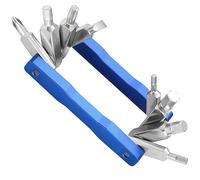 Uqezagpa Herramienta multifunción portátil para reparación de bicicletas, llave hexagonal plegable, ahorro de espacio, fácil de usar, ciclismo