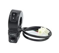 Uqezagpa Interruptor de control del manillar con bocina y luz de giro para faros, fijación rápida, tamaño compacto, motocicleta ATV
