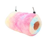 Uqezagpa Jaula colgante para mascotas, hamaca con ramas de árbol, zonas de juego para mascotas, nido de animales pequeños para ardillas y deslizadores de azúcar, cómodo columpio de animales pequeños