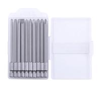 Uqezagpa Juego de 10 puntas de destornillador precisas de 100 mm de longitud SL3.0/SL4.0/SL5.0/SL6.0 PH1/PH2 adecuadas para cruceta