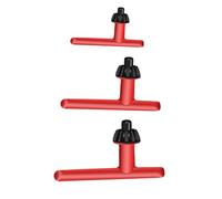 Uqezagpa Juego de 3 llaves de acero al carbono, herramientas de mano eléctricas, portabrocas de mano para apretar para una broca fácil y segura