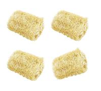 Uqezagpa Juego de 4 conejos de lufa natural para ratones, mascotas, fomentando la exploración y la salud dental, durabilidad, seguro, juguete interactivo