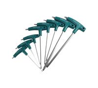 Uqezagpa Juego de 8 llaves hexagonales, tuercas de tornillo hexagonal, llave de mango en T con bolsa de almacenamiento, herramienta de reparación del hogar