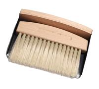 Uqezagpa Juego de escoba y recogedor pequeño adecuado para tareas de limpieza de máquinas de café, herramienta profesional de limpieza de madera, accesorios de cafetería, herramienta eficaz para
