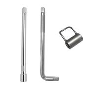 Uqezagpa Juego de llaves angulares funcionales de 3 piezas con varilla recta doblada para fontanería apretada de baño, cocina