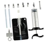 Uqezagpa Juego de purga de freno hidráulica fácil de usar, herramienta de purga de freno de disco con prueba de fugas para ciclismo al aire libre, compactos, equipo de cambio de aceite de bicicleta